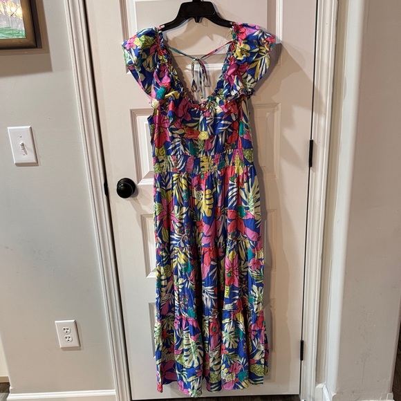 easel Dresses & Skirts - Easel Colorful Floral Dress
